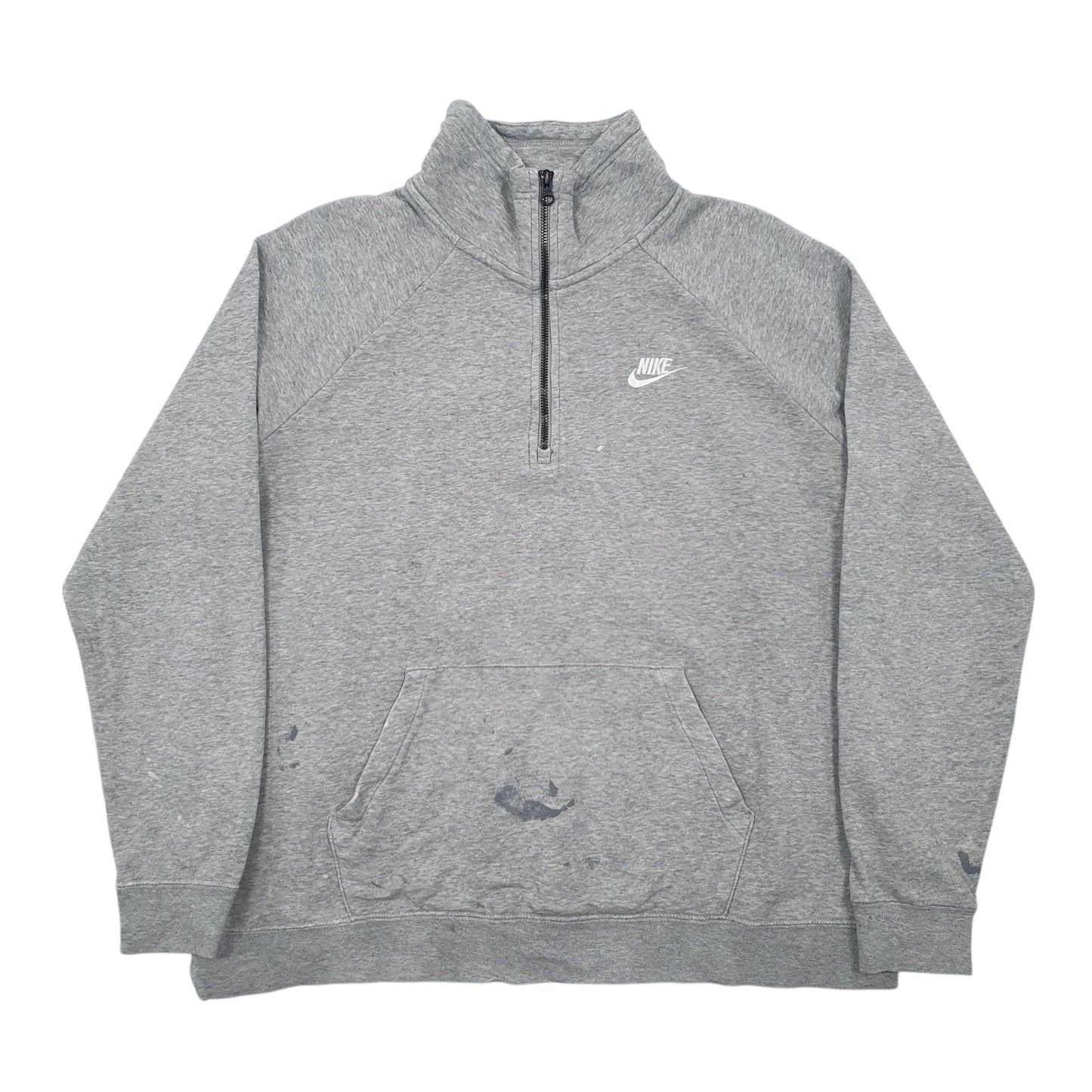 Mens Grey Nike  Quarter Zip Jumper