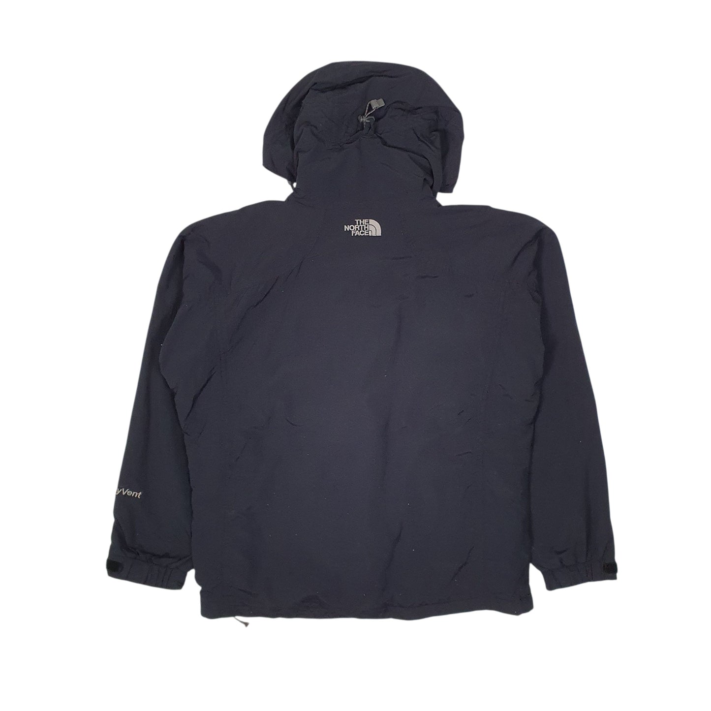 Mens Black The North Face Hyvent Crewneck Coat