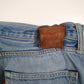 Mens Blue Levis Custom Taper  Jeans