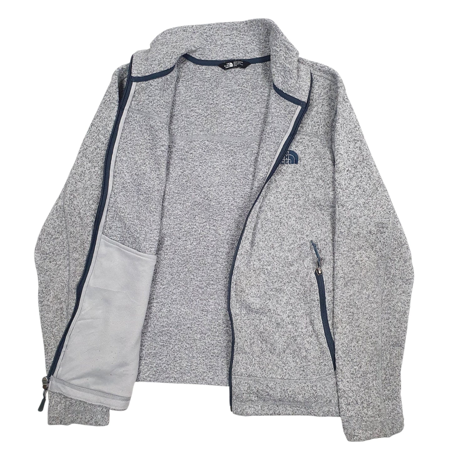 Mens Grey The North Face  Full Zip Jumper