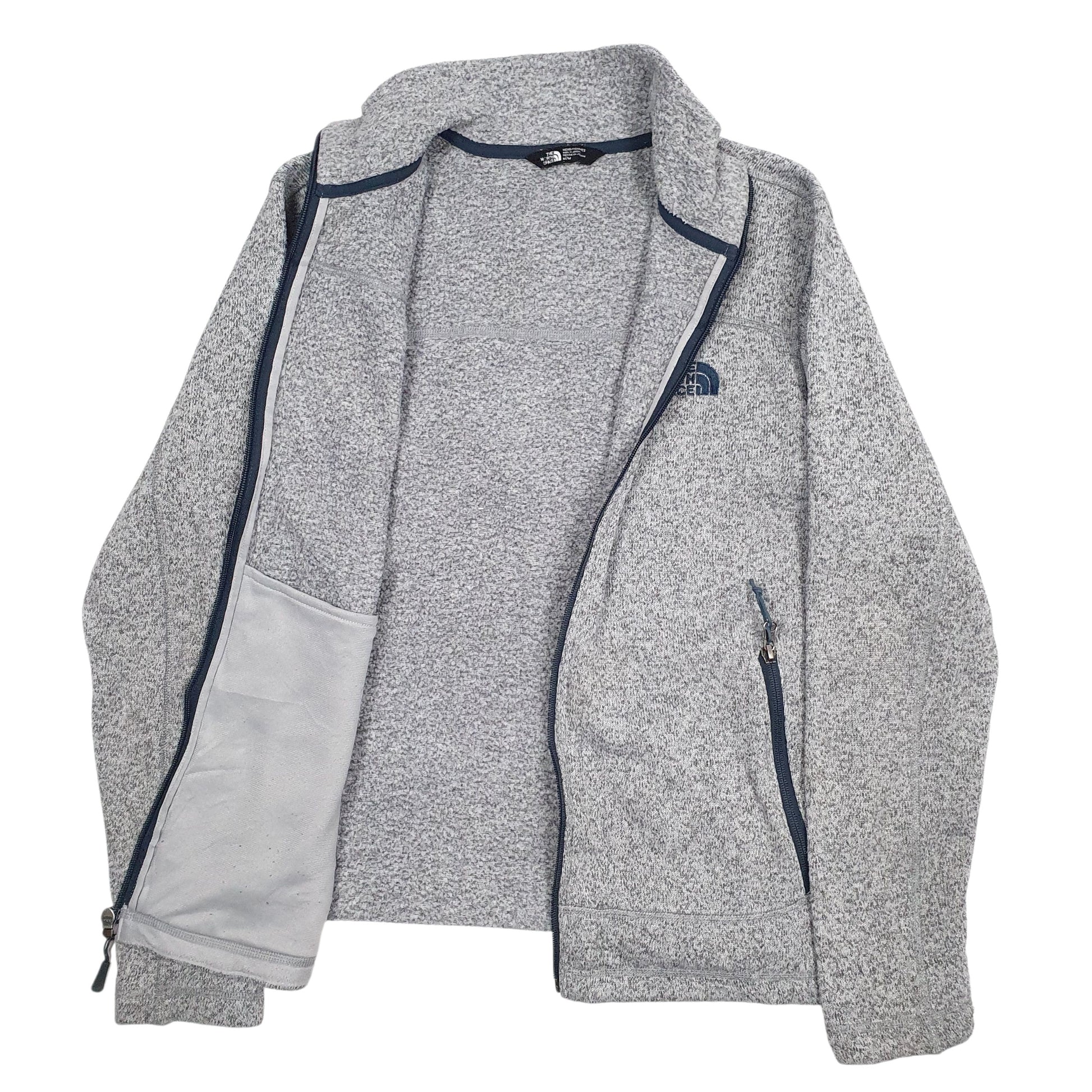 Mens Grey The North Face  Full Zip Jumper