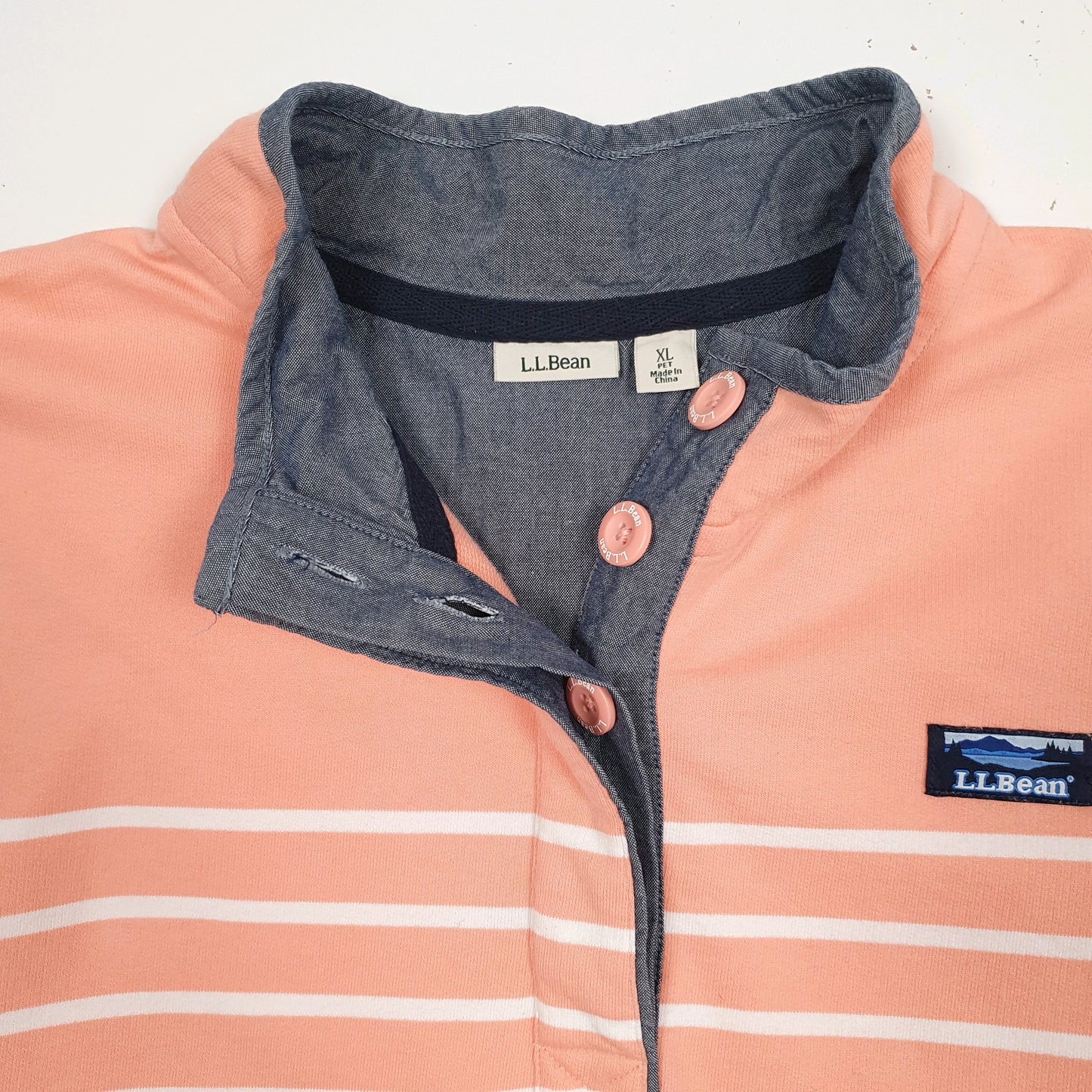 Womens Pink L.L.Bean  Quarter Zip Jumper