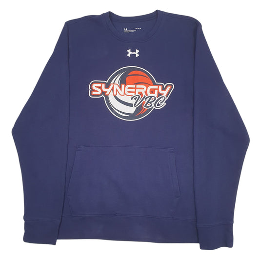 Mens Navy Under Armour  Crewneck Jumper