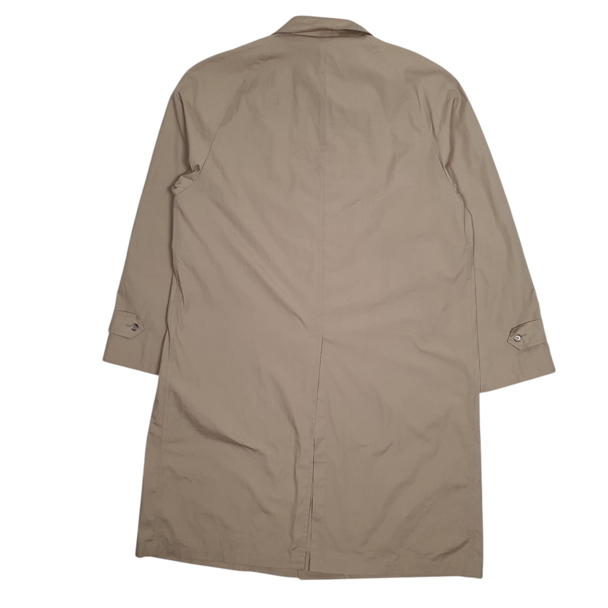 Mens Beige London Fog Overcoat Longline  Coat