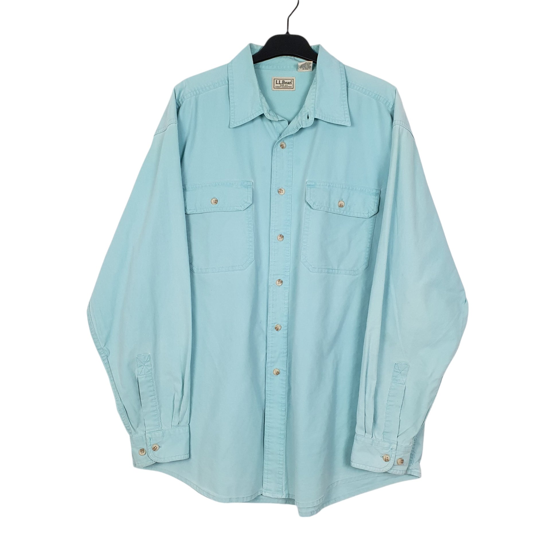 Mens Blue L.L.Bean  Long Sleeve Shirt