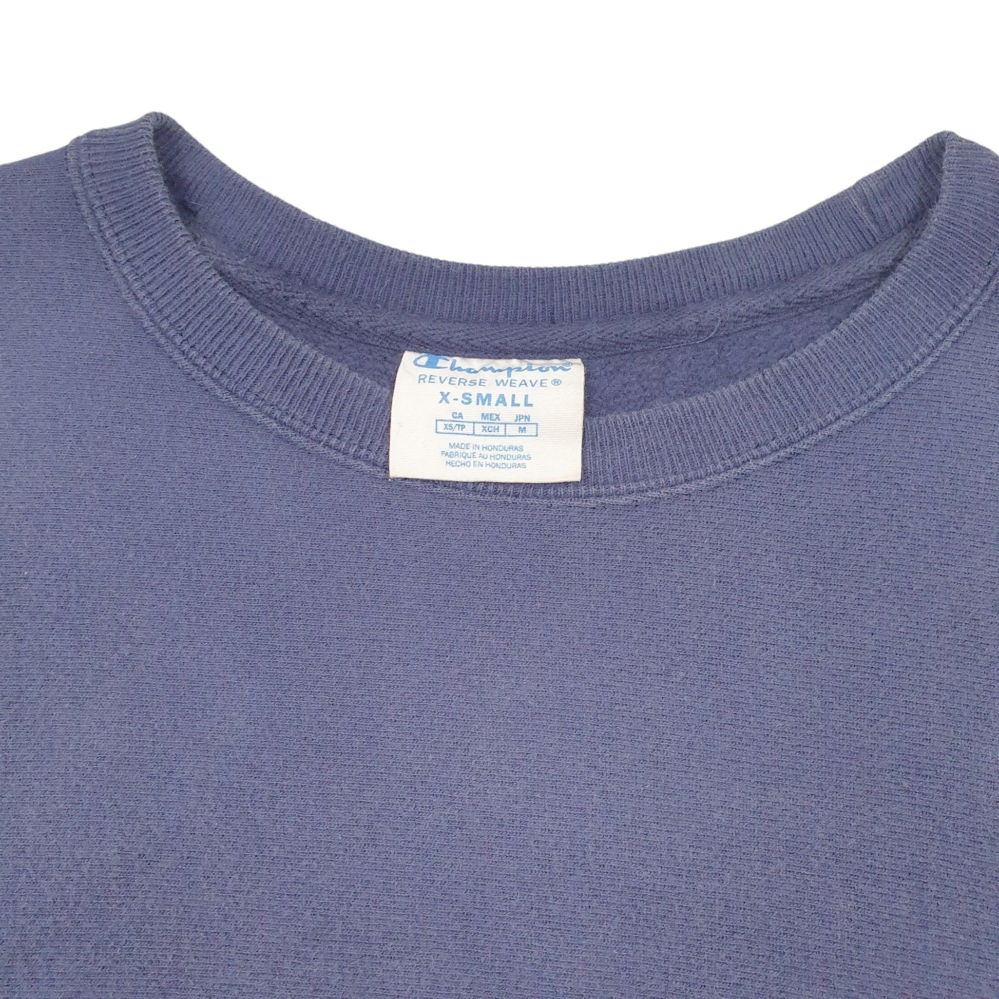 Womens Blue Champion Reverse Weave Crewneck Jumper