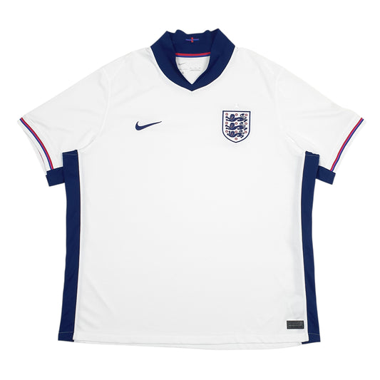 Mens White Nike Official England Football 2024 Short Sleeve T Shirt