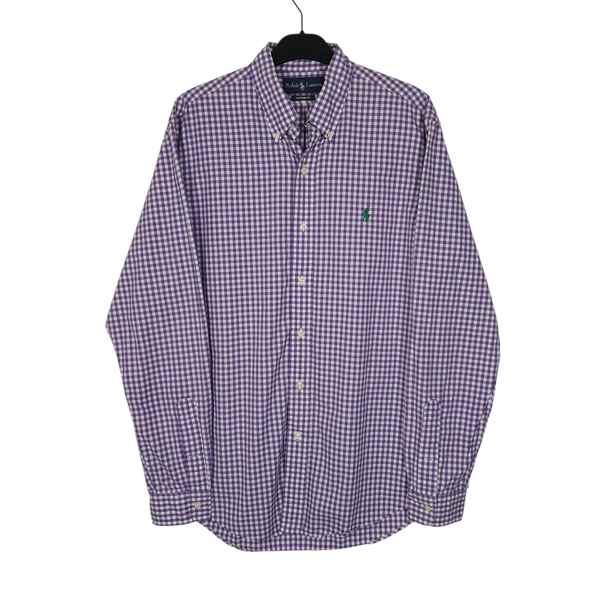 Mens Purple Ralph Lauren  Long Sleeve Shirt