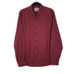 Mens Burgundy Calvin Klein  Long Sleeve Shirt