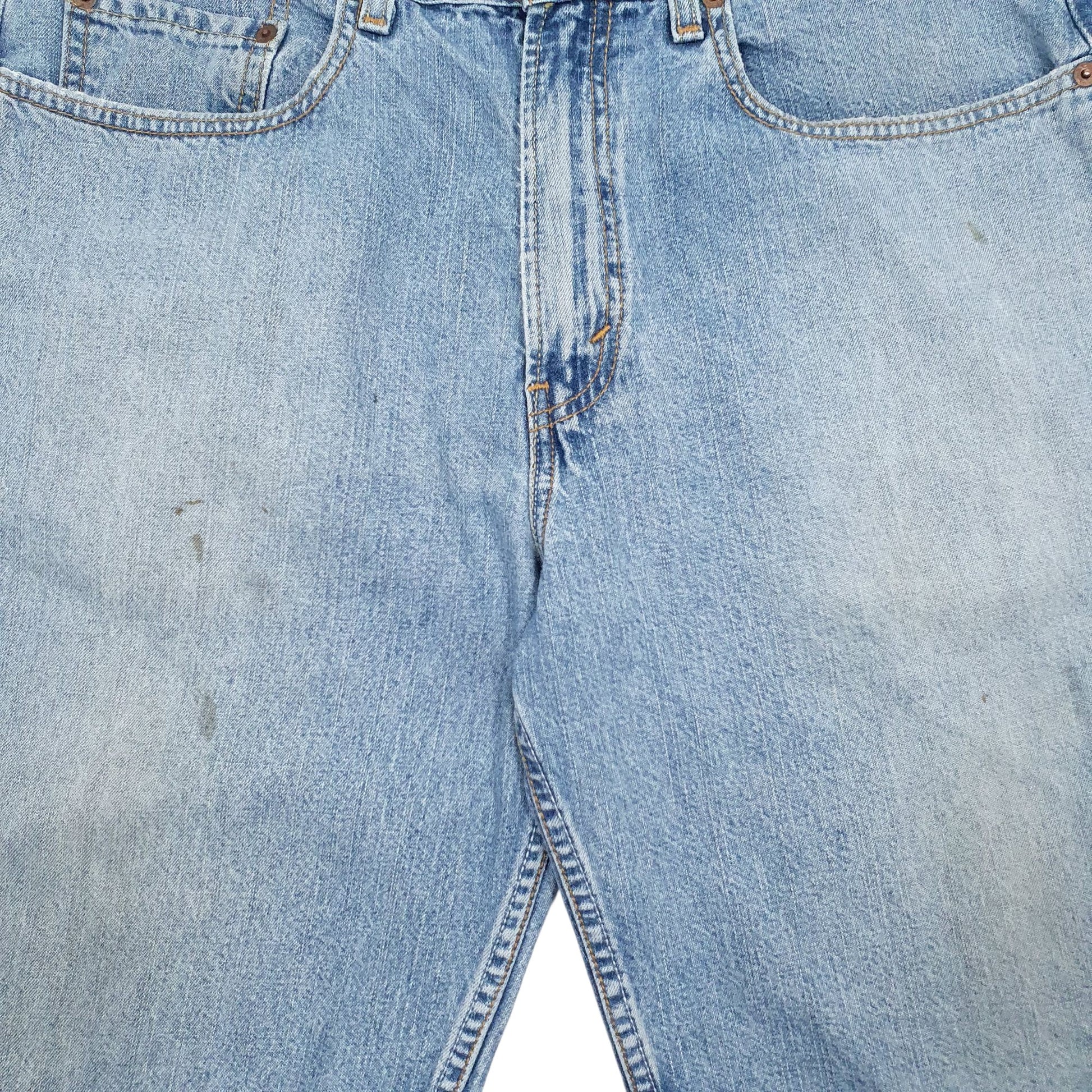 Mens Blue Levis 569 Loose Straight Hoodie Shorts