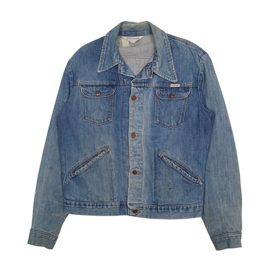 Mens Blue Wrangler Vintage 70s No Fault Made In USA  Coat