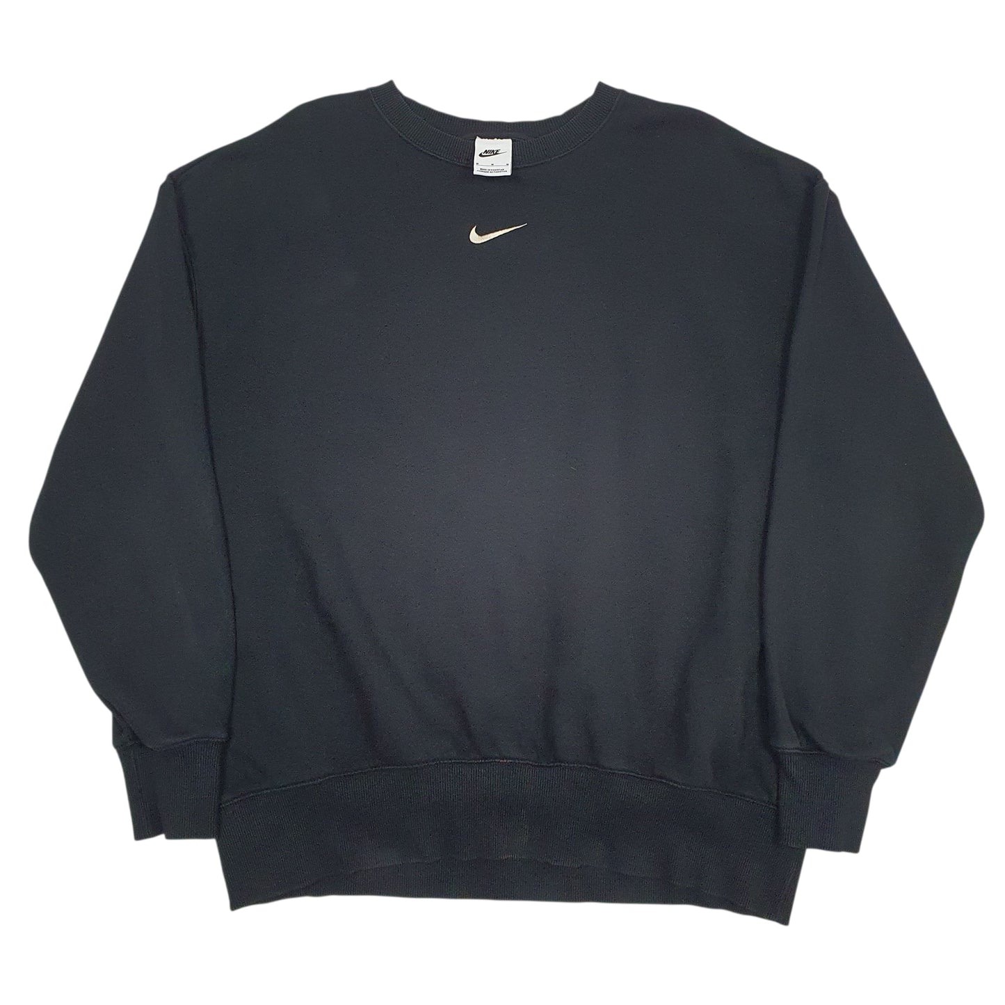 Mens Black Nike Baggy Crewneck Jumper