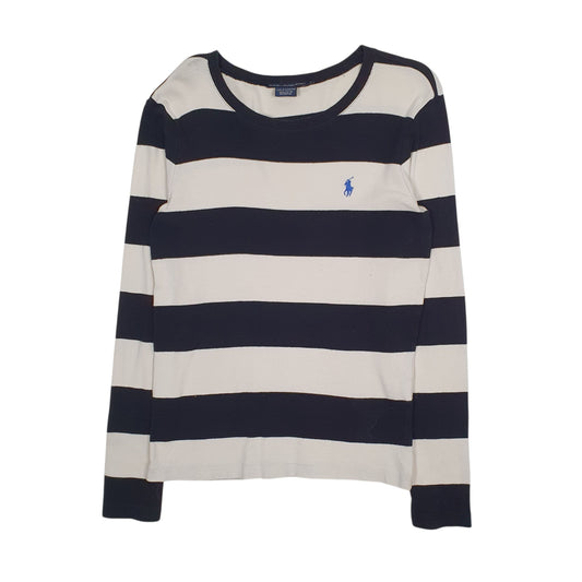 Womens White Ralph Lauren Lightweight Crewneck Jumper