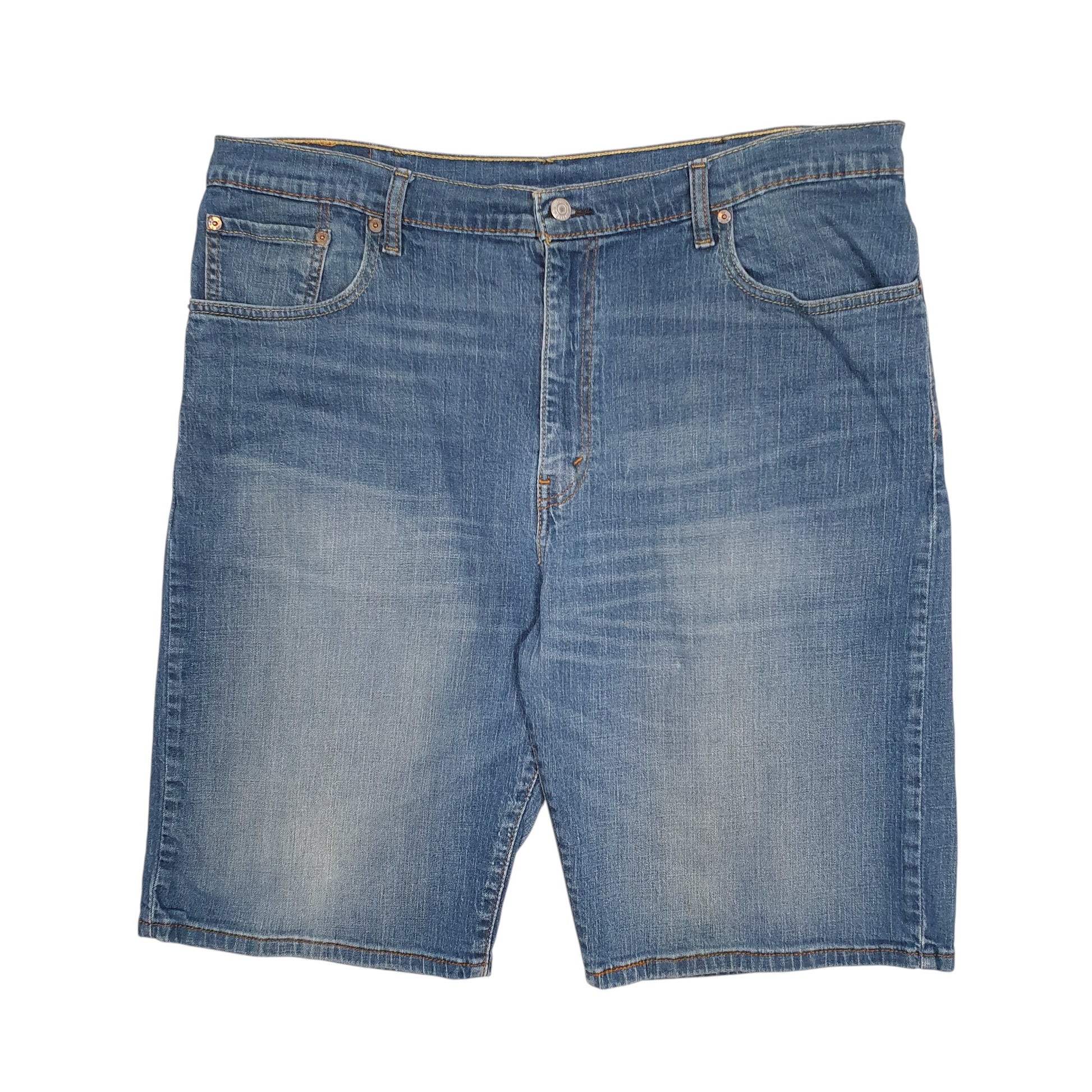 Mens Blue Levis 569 Stretch Denim Shorts