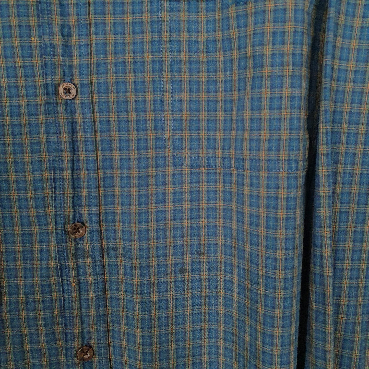 Mens Blue Woolrich   Shirt