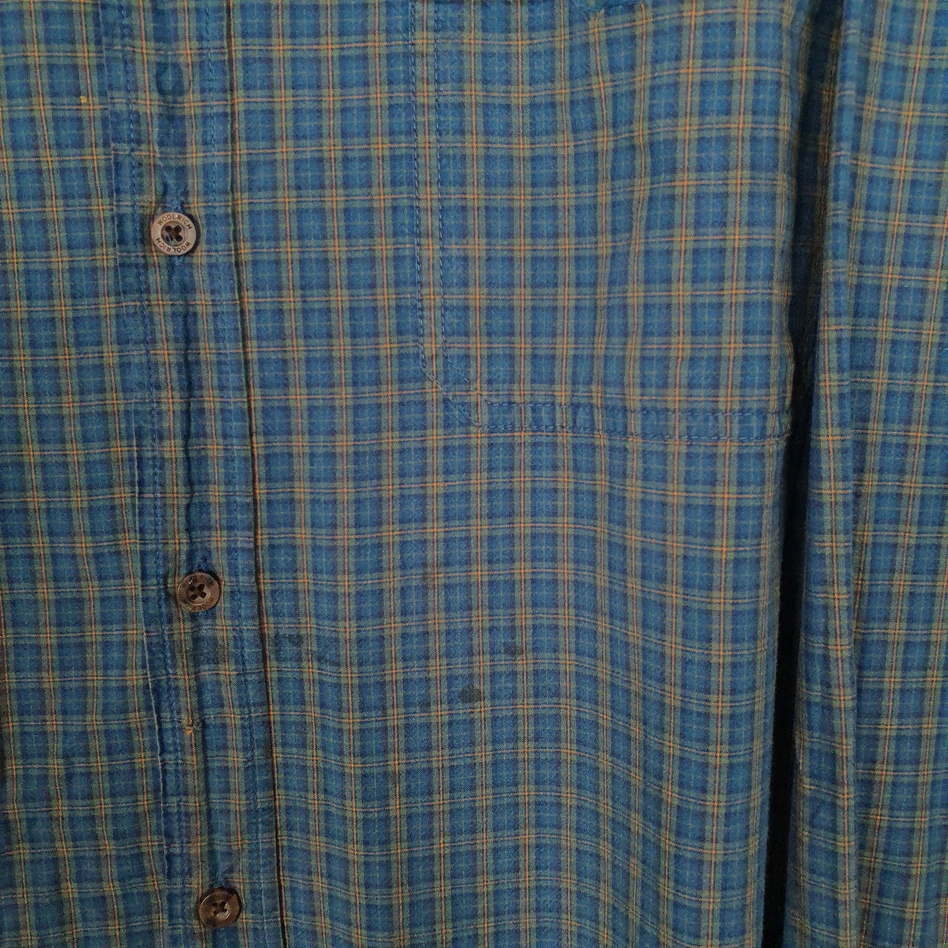Mens Blue Woolrich   Shirt