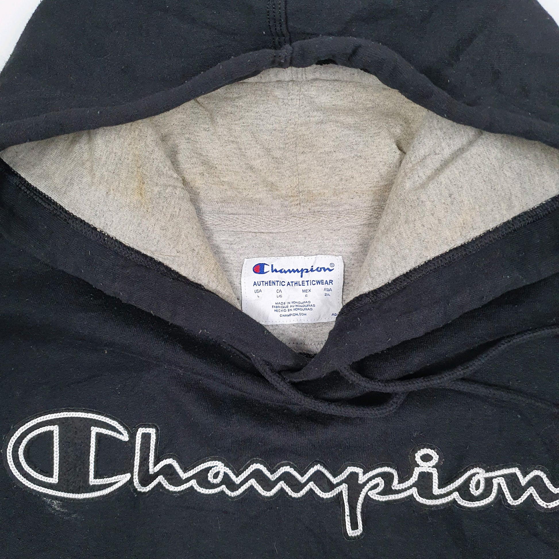 Mens Black Champion  Hoodie Jumper