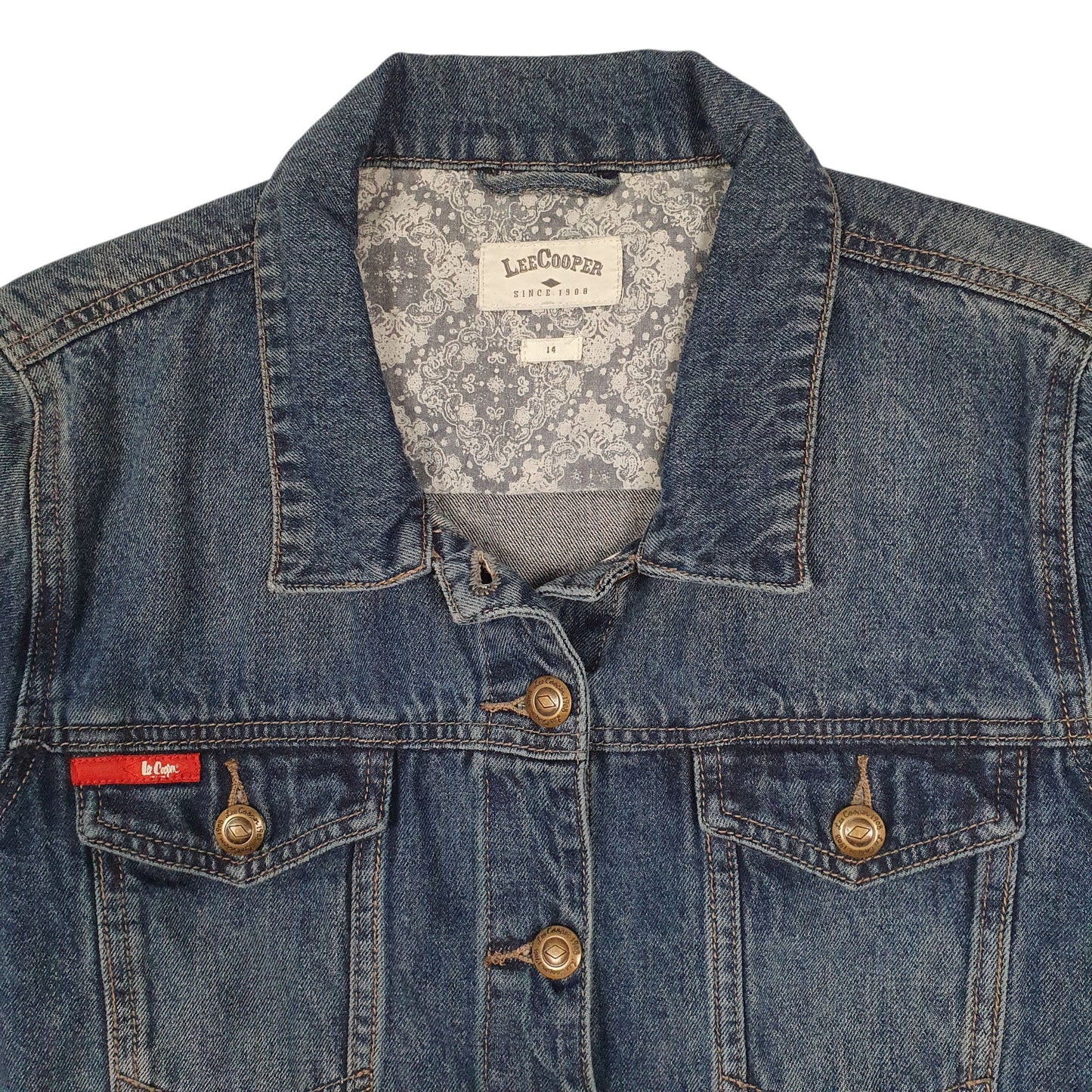 Womens Blue Lee Cooper Type 3 Trucker  Coat