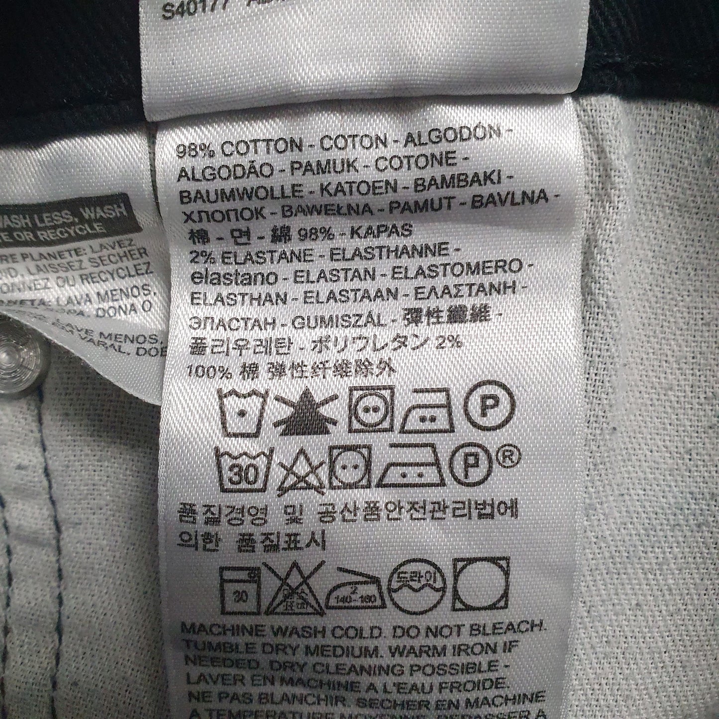 Mens Black Levis   Jeans