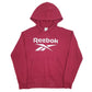 Womens Burgundy Champion Spellout Hoodie Jumper