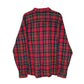 Womens Red L.L.Bean Scotch Plaid Flannel  Shirt