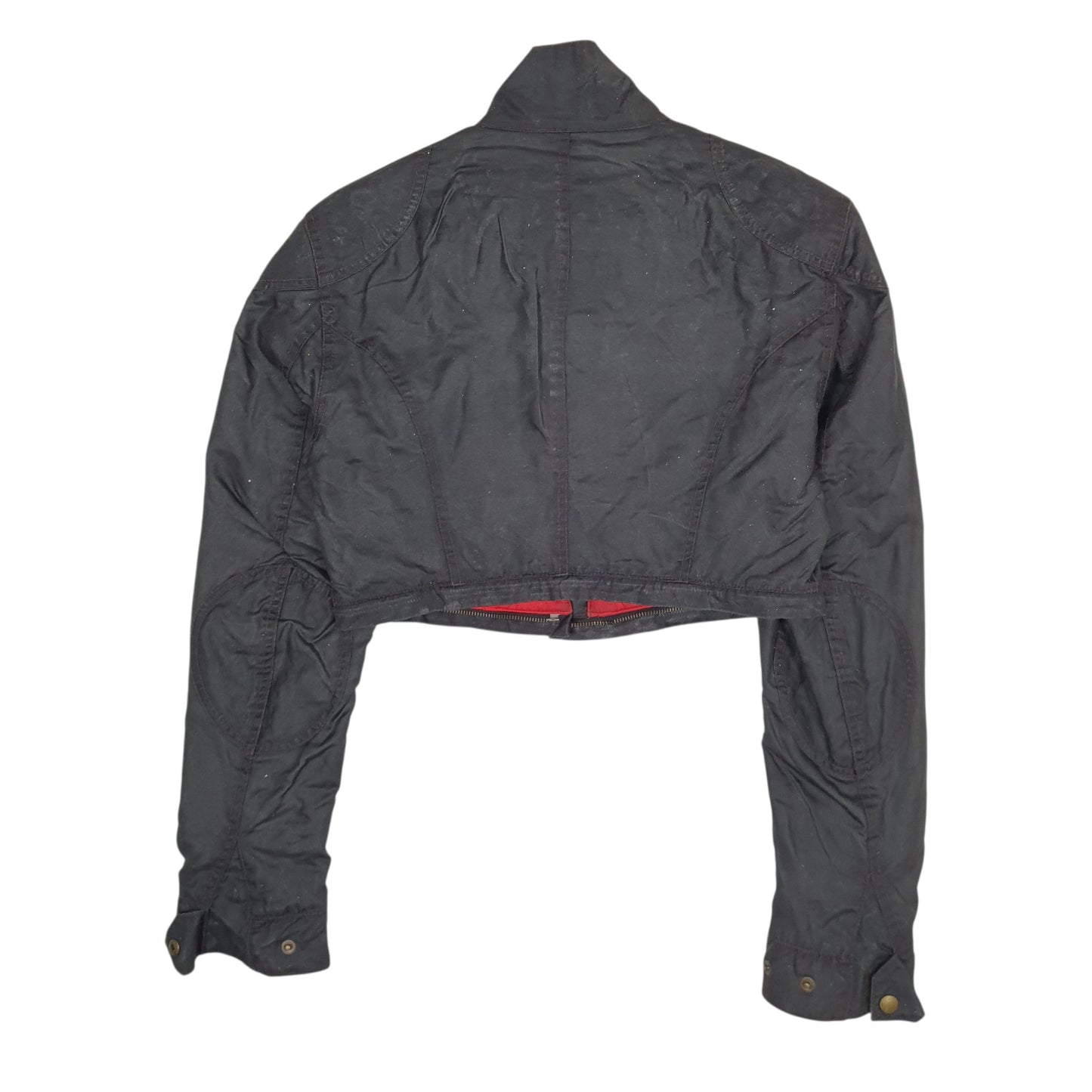 Womens Black Belstaff Cropped Toxic  Coat