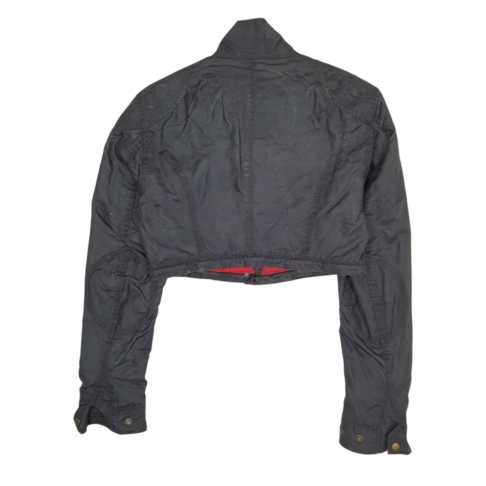 Womens Black Belstaff Cropped Toxic  Coat