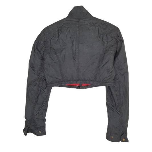 Womens Black Belstaff Cropped Toxic  Coat