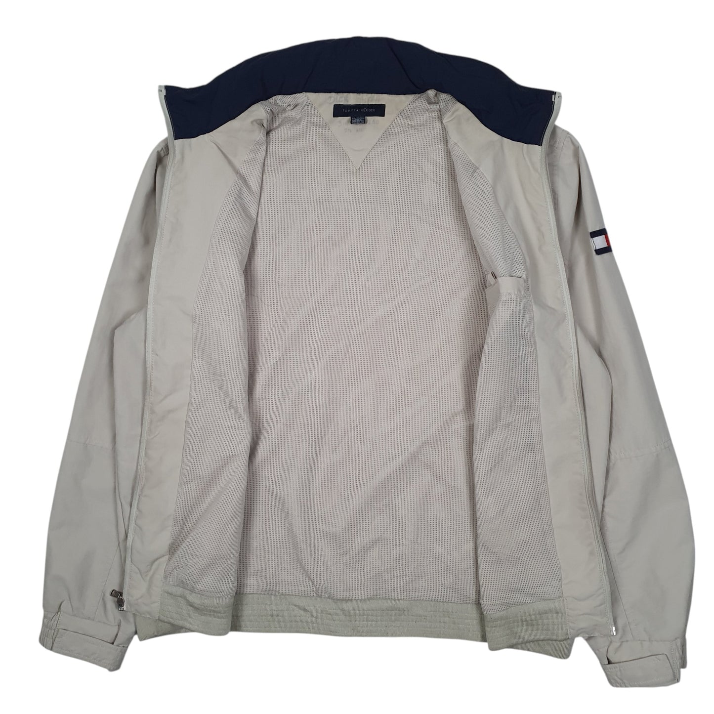 Mens Cream Tommy Hilfiger Hooded  Coat