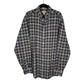 Mens Grey L.L.Bean Thick Flannel Long Sleeve Shirt