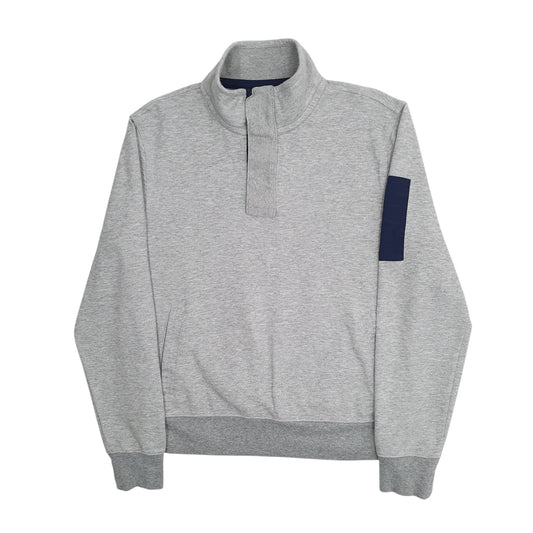 Mens Grey Tommy Hilfiger  Quarter Zip Jumper