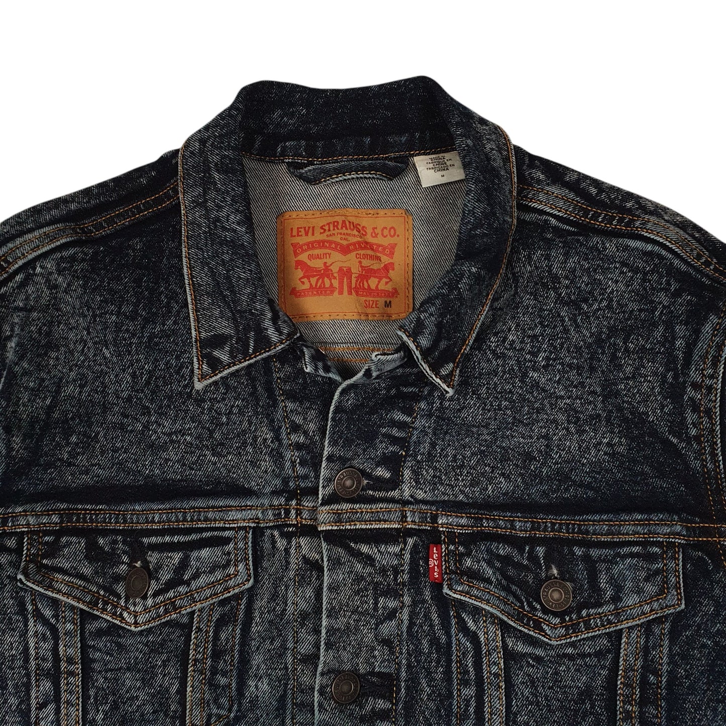 Mens Blue Levis   Coat