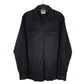 Mens Black Wrangler Denim Cowboy Pearl Snap Long Sleeve Shirt