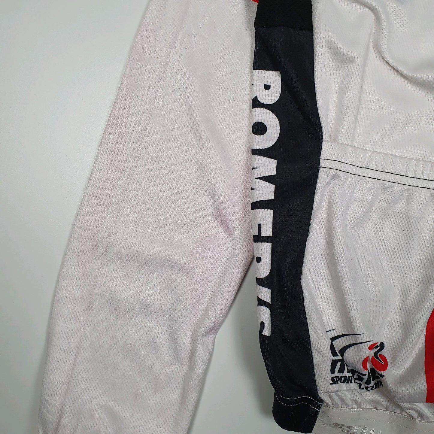 Mens White Cube Cycling Jersey Crewneck T Shirt