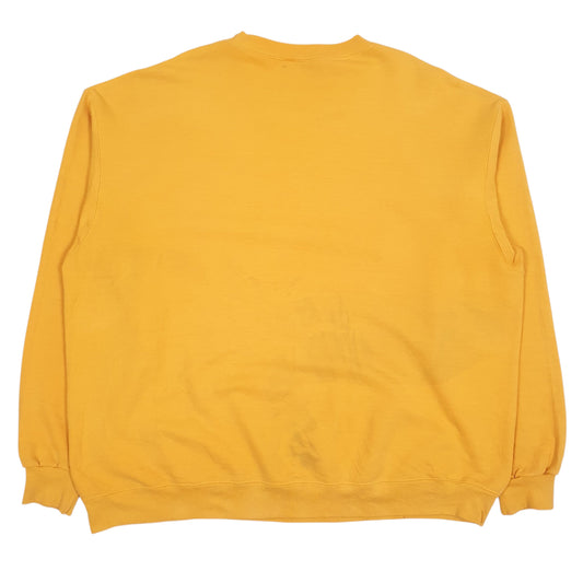 Mens Yellow Champion  Crewneck Jumper