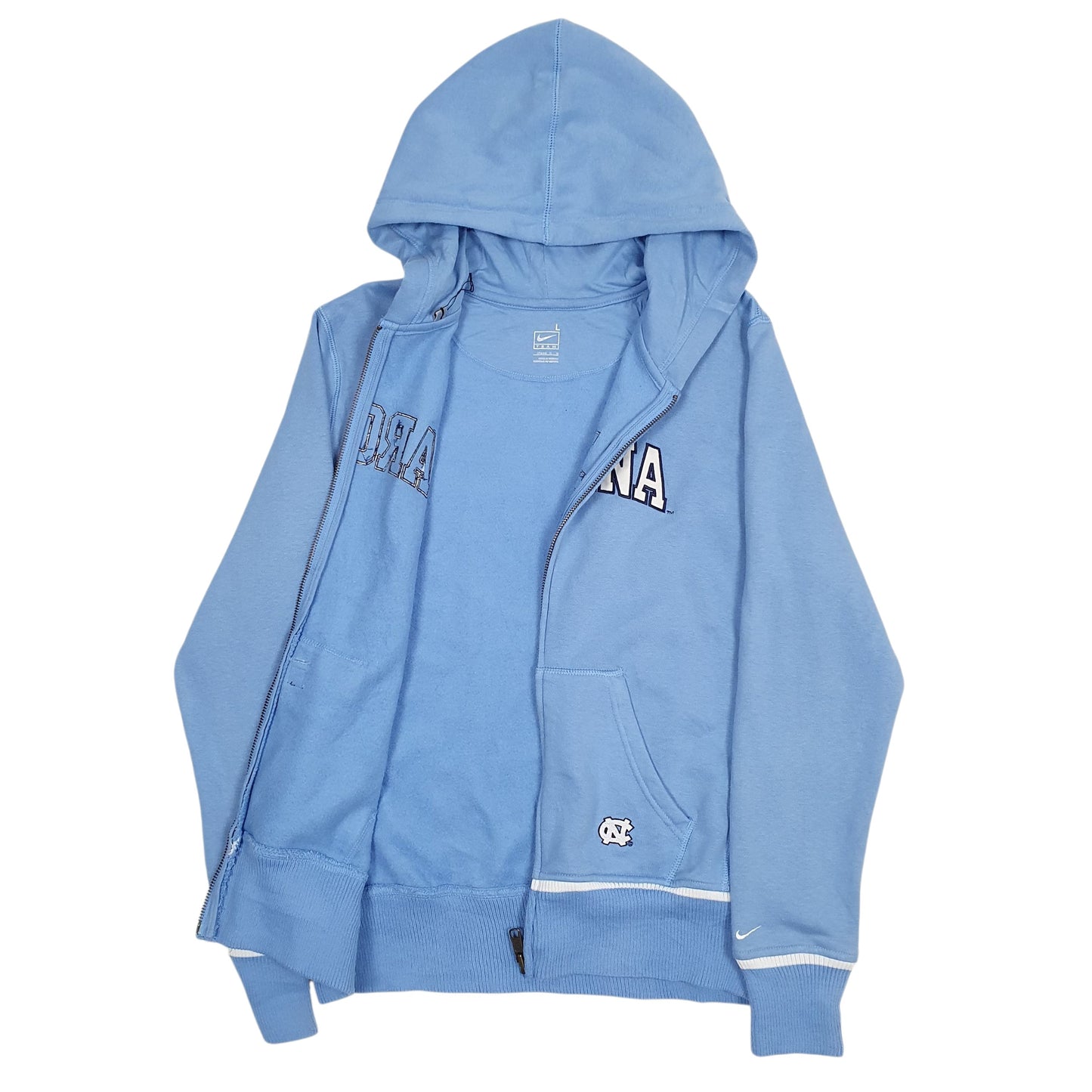 Womens Blue Nike North Carolina Full Zip Jumper