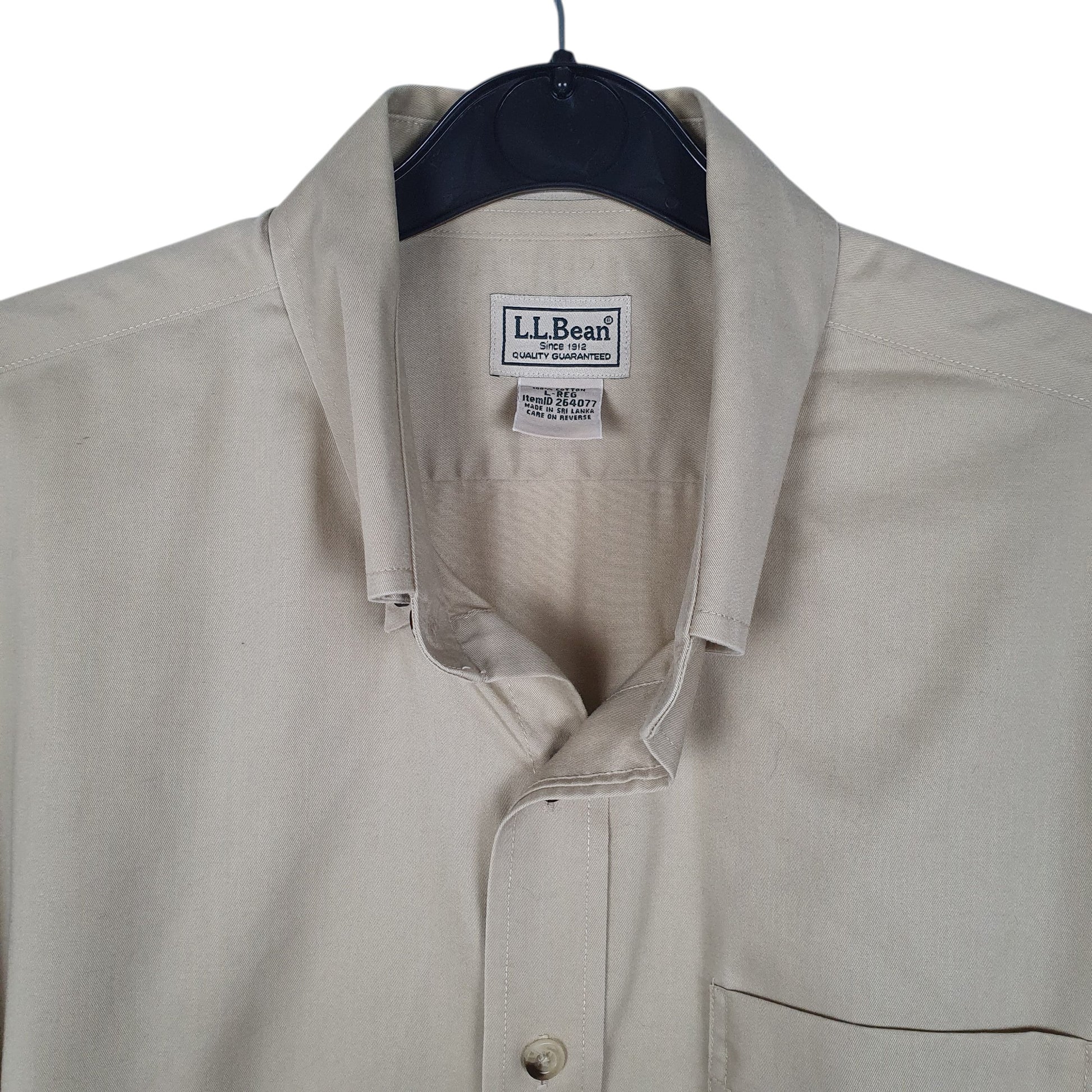 Mens Beige L.L.Bean   Shirt