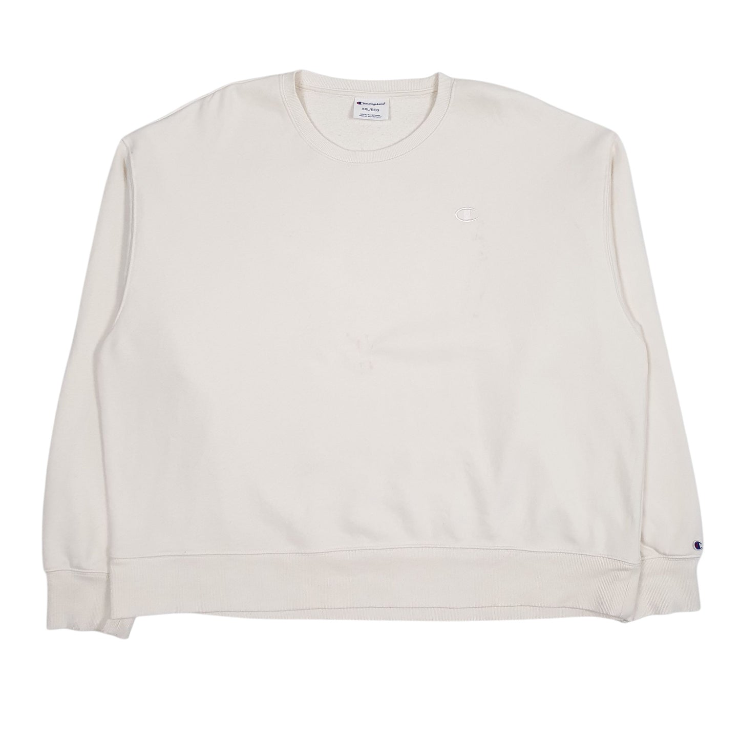 Mens Cream Champion  Crewneck Jumper