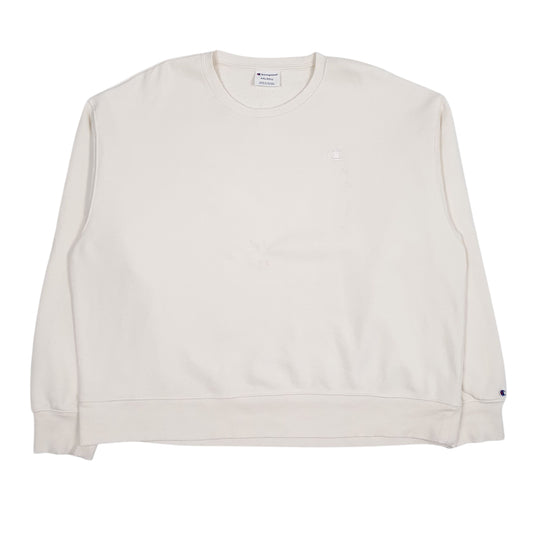 Mens Cream Champion  Crewneck Jumper