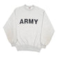 Mens Grey Jerzees Army Crewneck Jumper