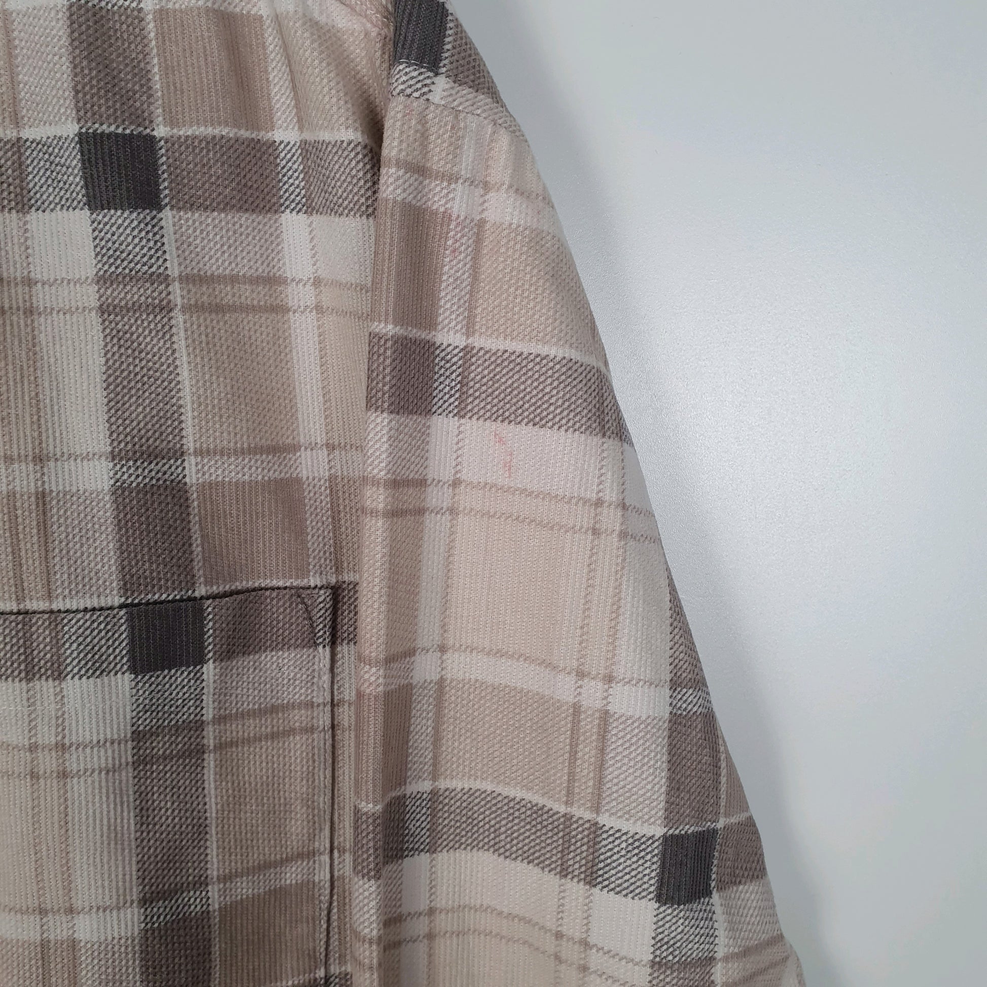 Mens Cream H&M Corduroy  Shirt