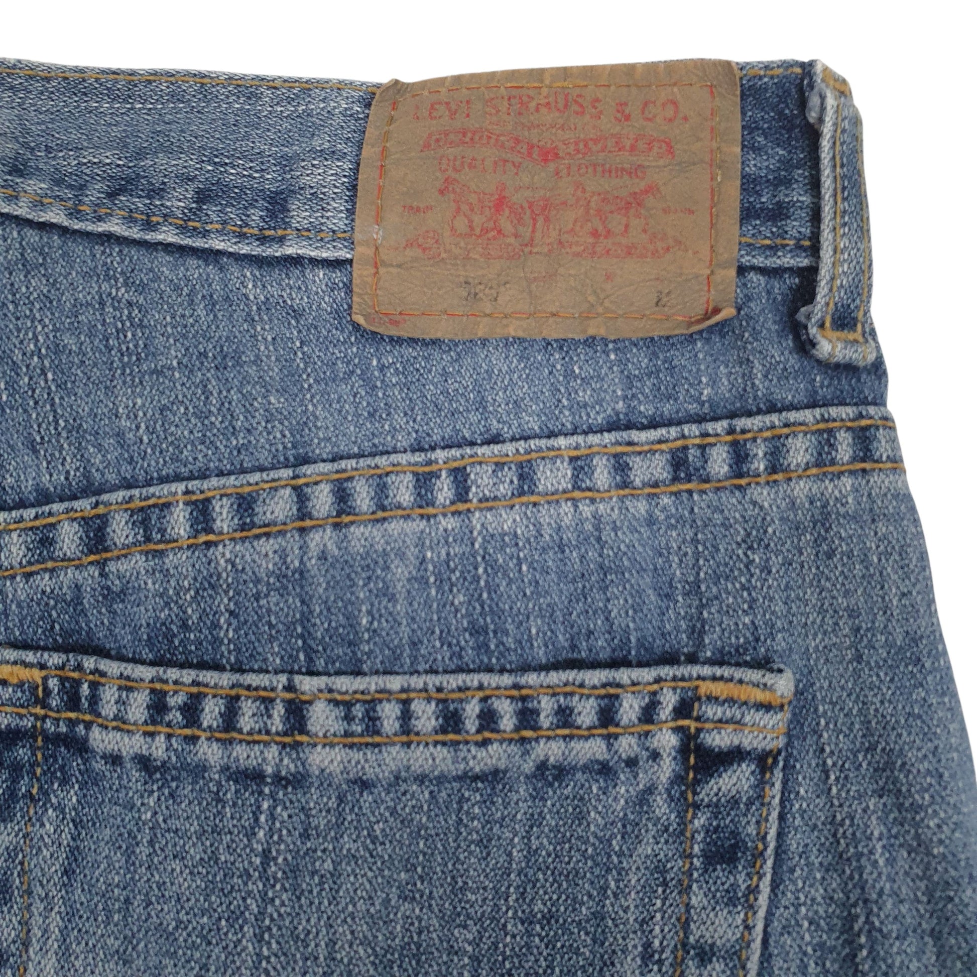 Womens Blue Levis Nouveau Straight  Jeans