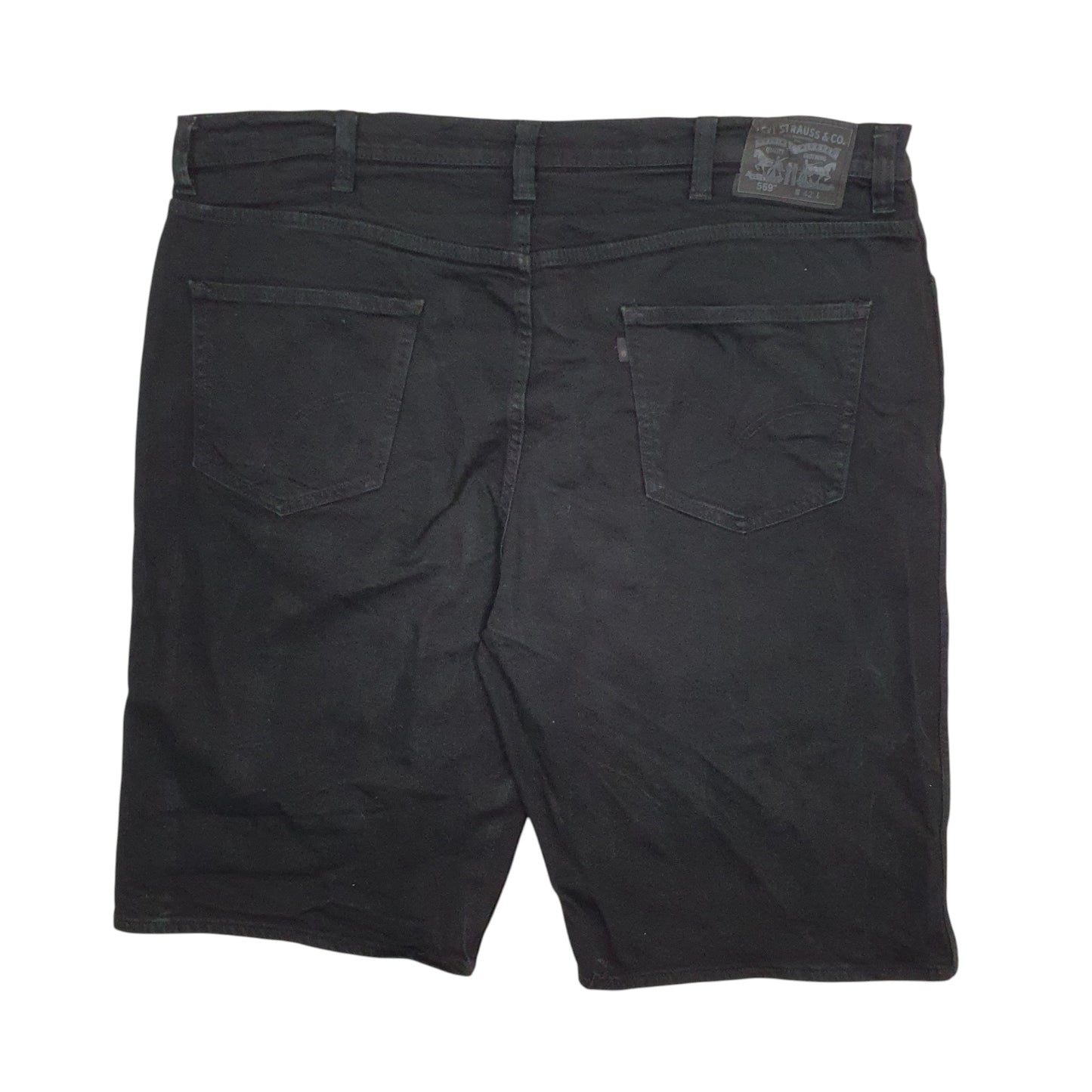 Mens Black Levis 569 Stretch  Shorts