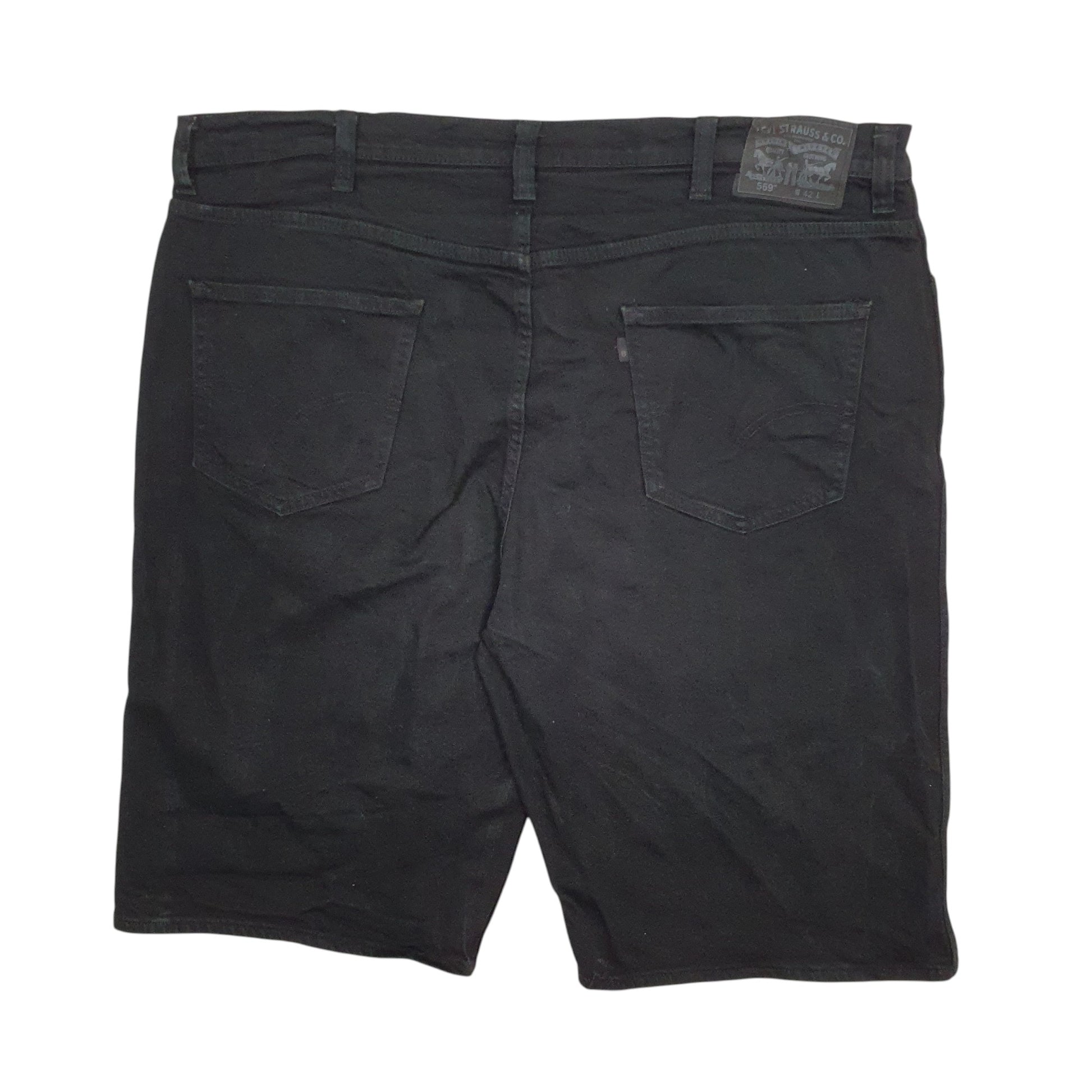 Mens Black Levis 569 Stretch  Shorts