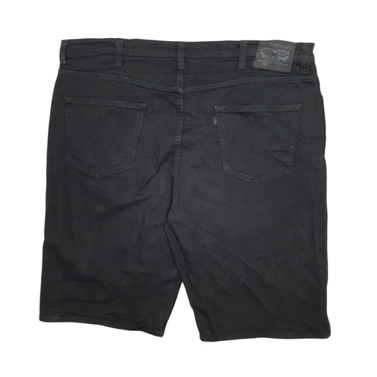 Mens Black Levis 569 Stretch  Shorts