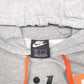 Mens Grey Nike Spellout Hoodie Jumper