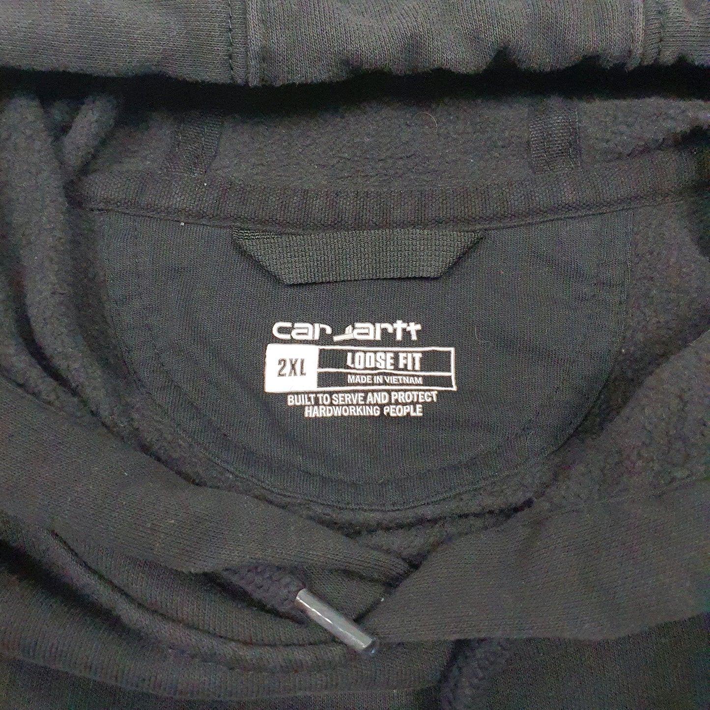 Mens Black Carhartt Loose Fit Freedom Forever Hoodie Jumper