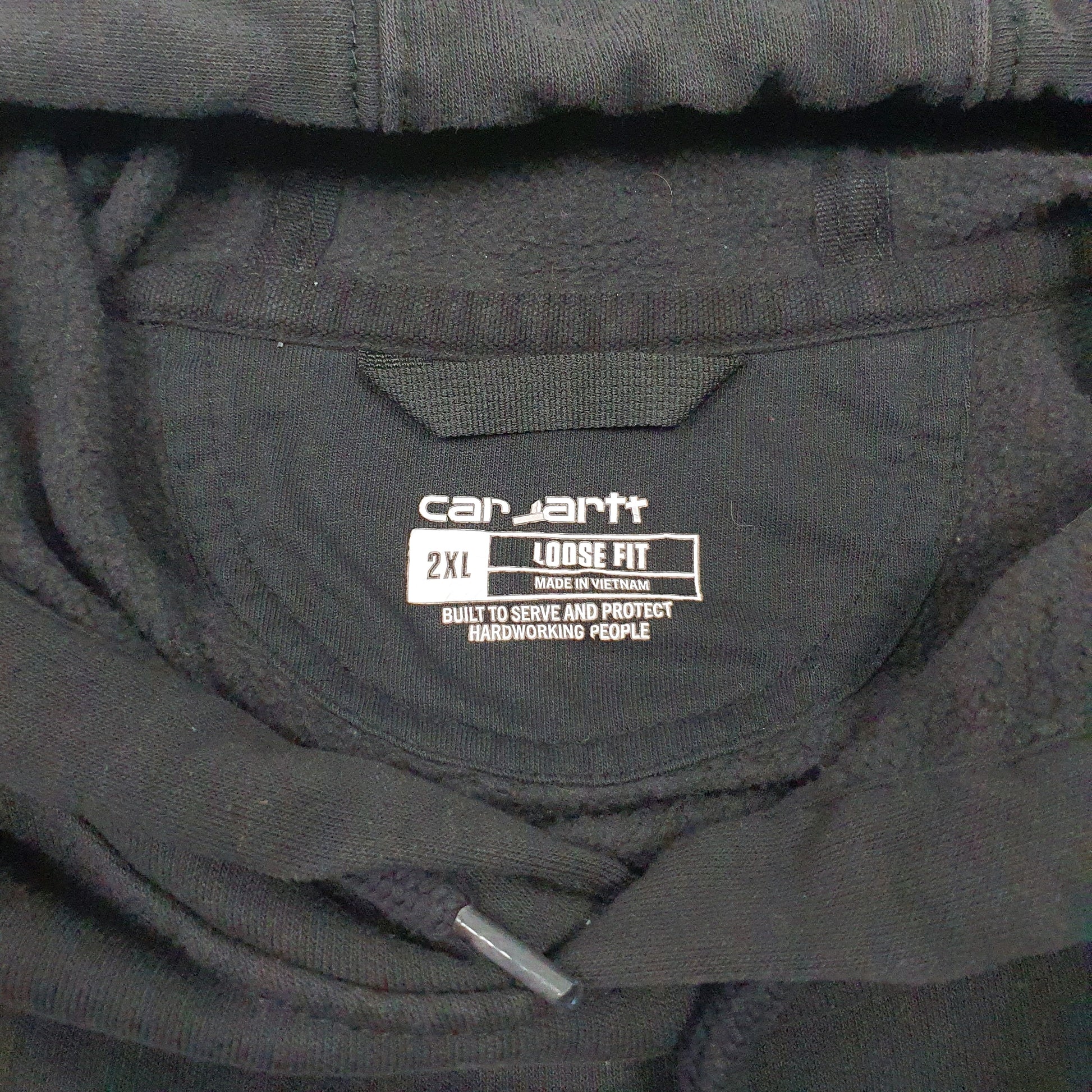 Mens Black Carhartt Loose Fit Freedom Forever Hoodie Jumper