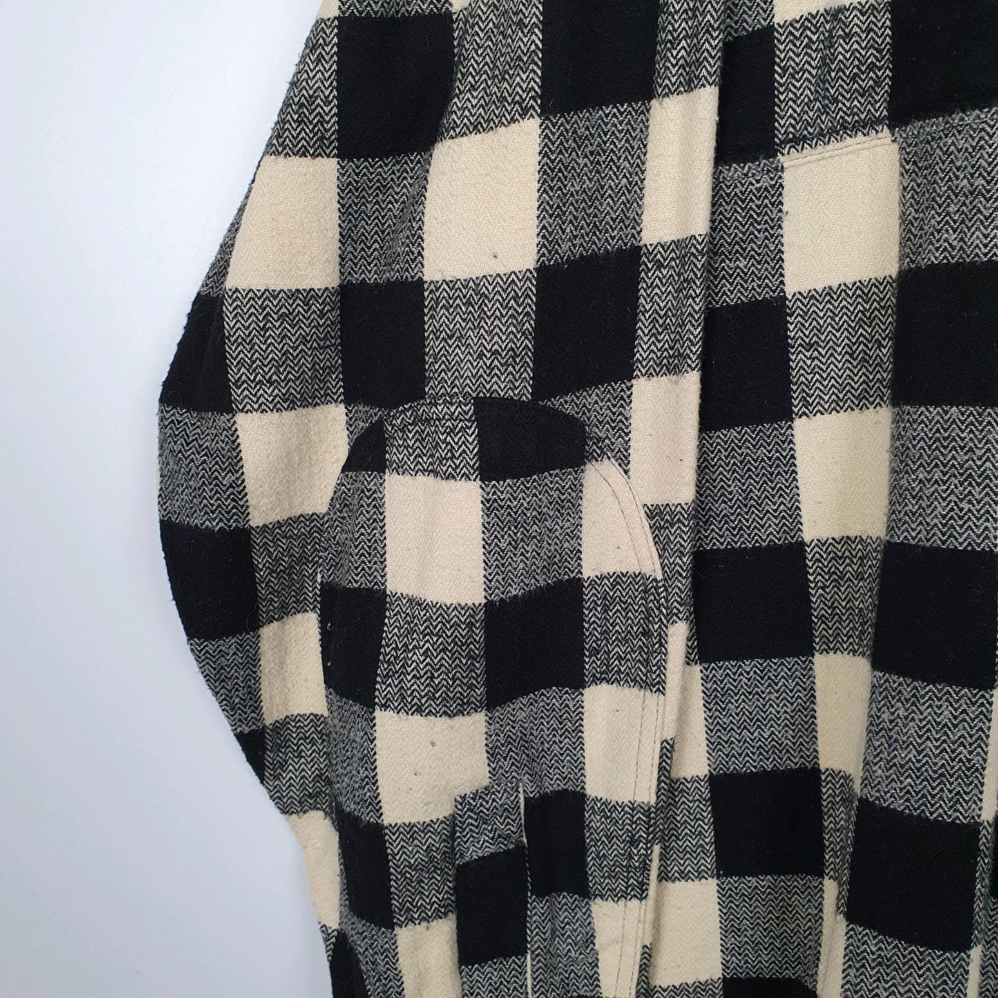 Mens Black Woolrich Oxbow Bend Thick Flannel Plaid  Shirt