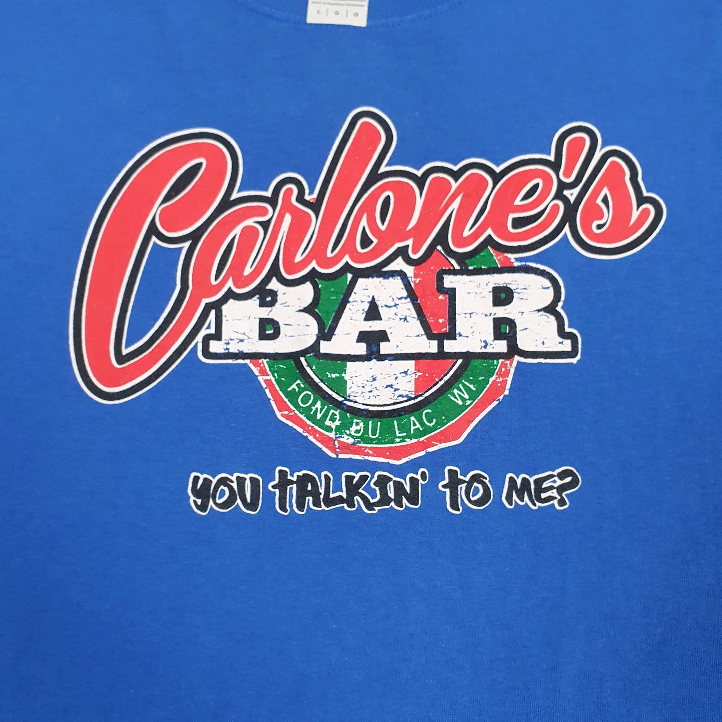 Mens Blue Gildan   T Shirt